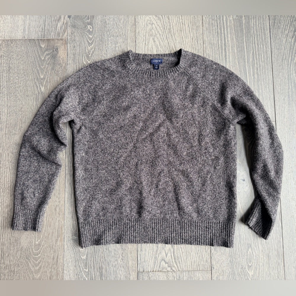 J. Crew Factory Supersoft Crewneck Sweater in Lambswool Blend Size Medium